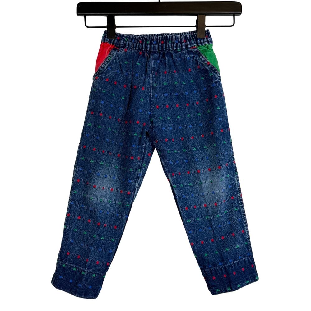Vintage OshKosh B’Gosh Union Made 90’s Baggy Jeans Color Dots - 3T